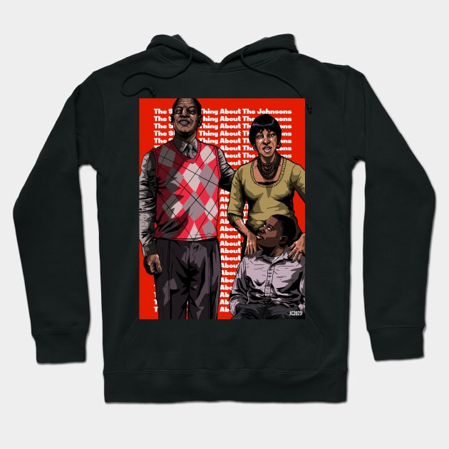 The Strange Thing About The Johnsons "Family Values" portrait (digital) Hoodie by StagArtStudios